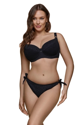 Dalia Anthracite grafitowy 2cz K24 usztywniany biustonosz do stroju kąpielowego