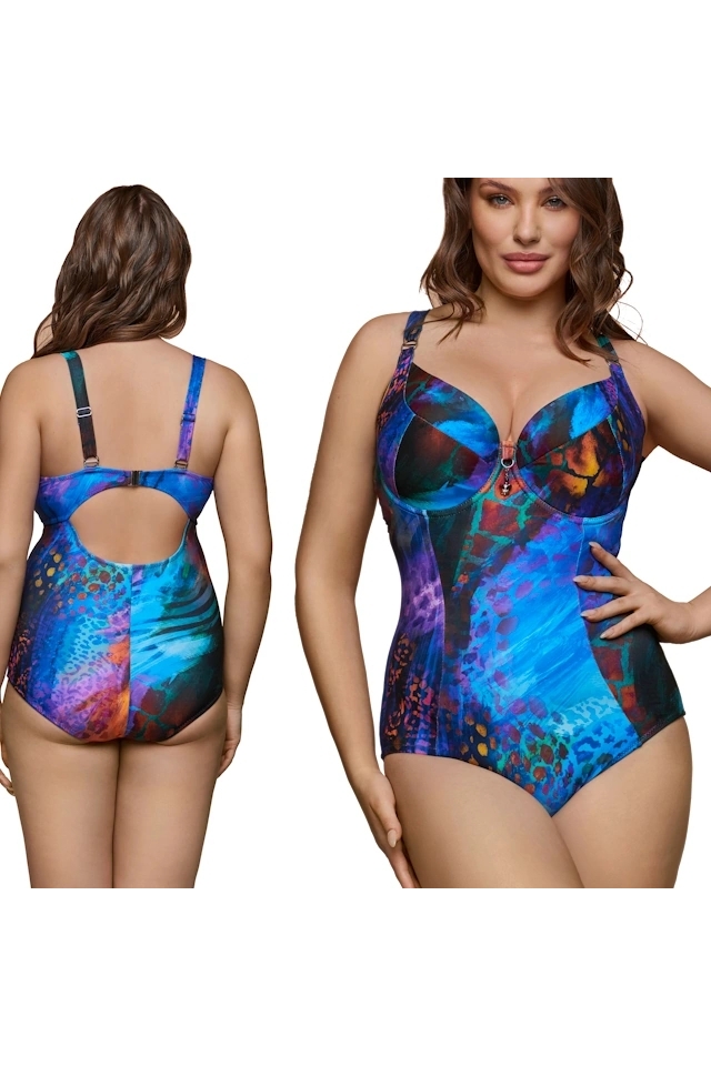 Dalia Coral multi print 1cz K24 jednoczęściowy strój kąpielowy
