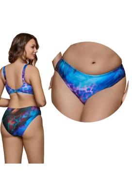 Dalia Coral multi print figi midi majtki do stroju kąpielowego