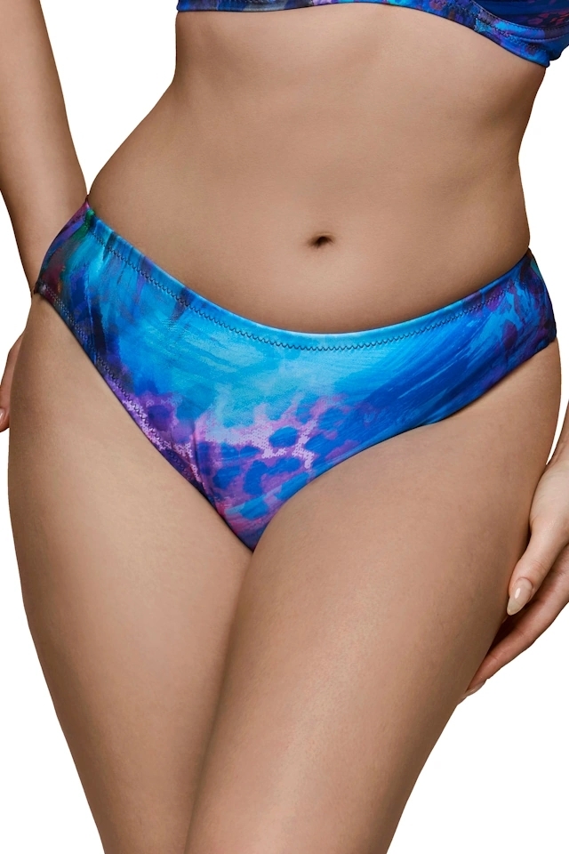 Dalia Coral multi print figi midi majtki do stroju kąpielowego
