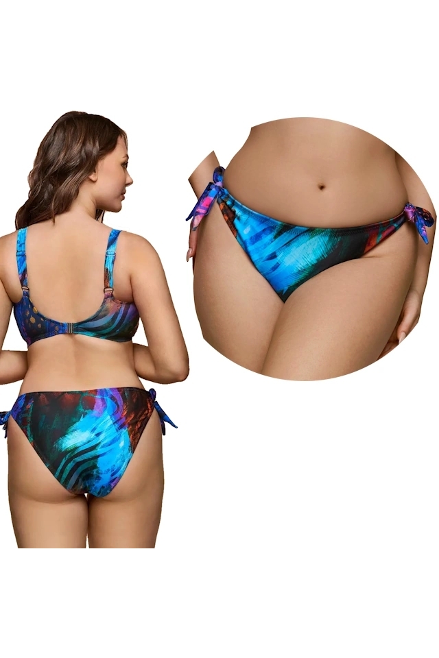 Dalia Coral multi print figi mini majtki do stroju kąpielowego