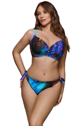 Dalia Coral multi print figi mini majtki do stroju kąpielowego