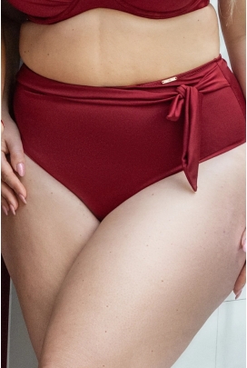 KrisLine Curacao bordeaux figi wysokie do stroju kąpielowego