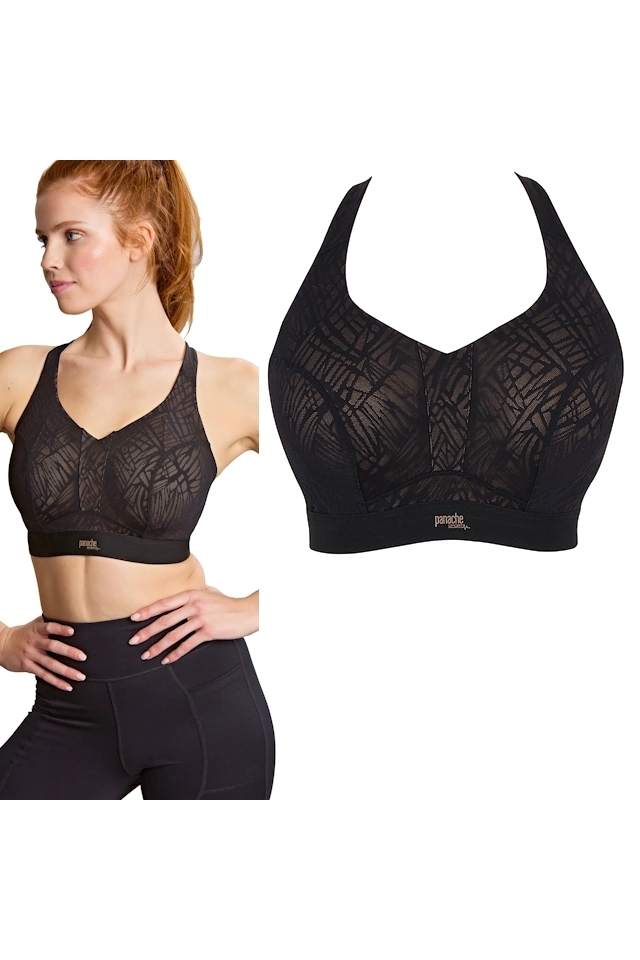 Panache Sport Endurance black/latte soft biustonosz sportowy