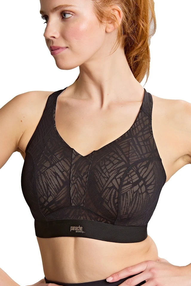 Panache Sport Endurance black/latte soft biustonosz sportowy