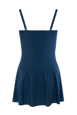 Self 26 8900BA6 Bari liście groszki strój kąpielowy jednoczęściowy z sukienką