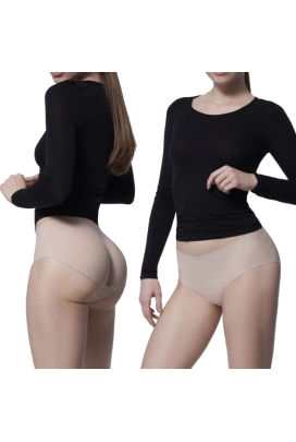 Julimex Extra Boom figi beżowe z efektem push-up