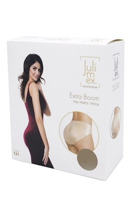 Julimex Extra Boom figi beżowe z efektem push-up