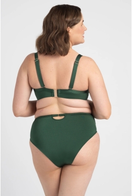 Samanta Mirabel malachitowy B500 figi wysokie majtki do stroju kąpielowego