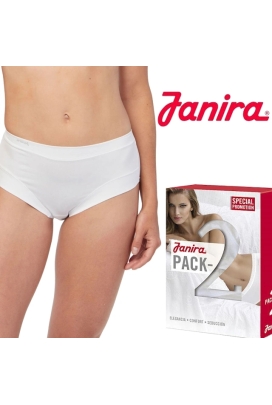 Janira Slip Esencial 1031637 nacar 2-pak figi midi bawełniane