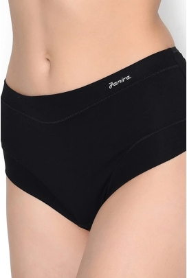 Janira Slip Esencial 1031637 negro 2-pak figi midi bawełniane