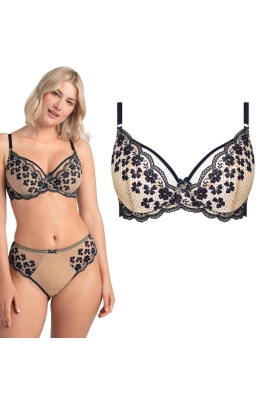 Samanta Scarlett granatowy A123 biuustonosz soft