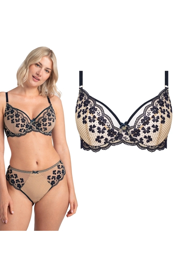 Samanta Scarlett granatowy A123 biuustonosz soft