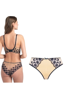 Samanta Scarlett granatowy M400 figi tanga
