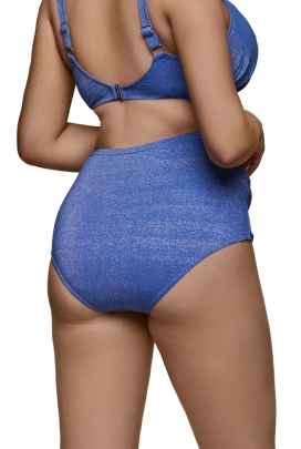 Dalia Galactic blue blink figi maxi  marszczone majtki do stroju kąpielowego