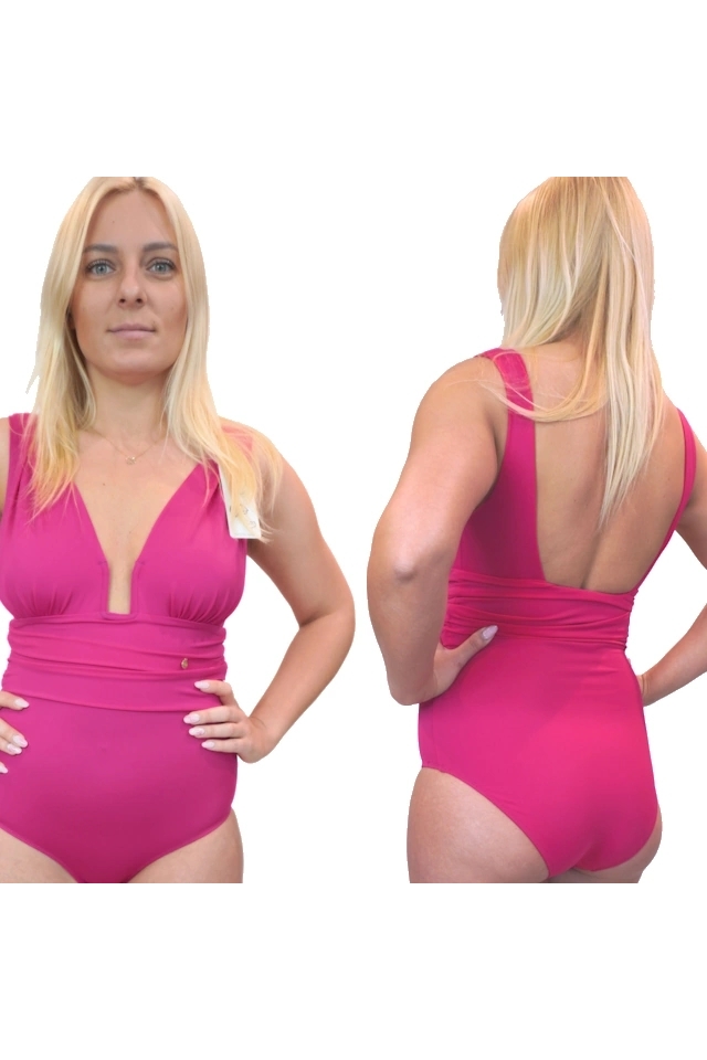 Nessa Milano róż jednoczęściowy strój kąpielowy soft bez fiszbin