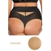 KrisLine Simple dark beige stringi wysokie