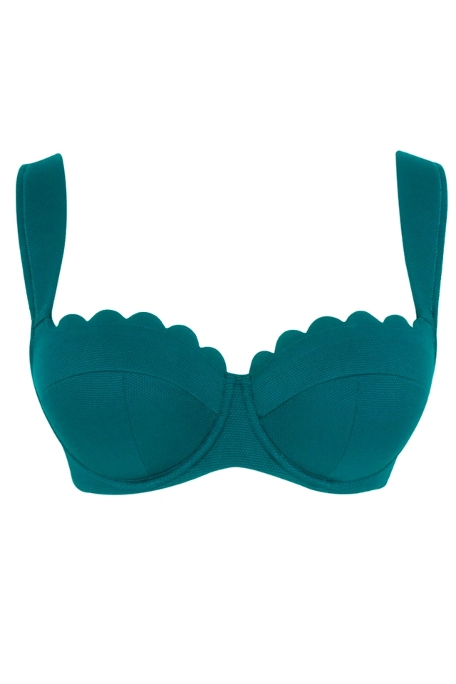 Panache Spirit teal blue balkonette padded biustonosz do stroju kąpielowego