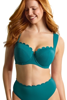 Panache Spirit teal blue balkonette padded biustonosz do stroju kąpielowego