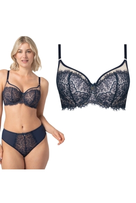 Samanta Lara granatowy A143 biustonosz soft