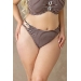 KrisLine Java brown/white figi klasyczne majtki do stroju kąpielowego