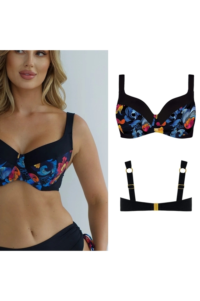Self 26 896PN14/G Pandora czerń multi biustonosz soft do stroju kąpielowego