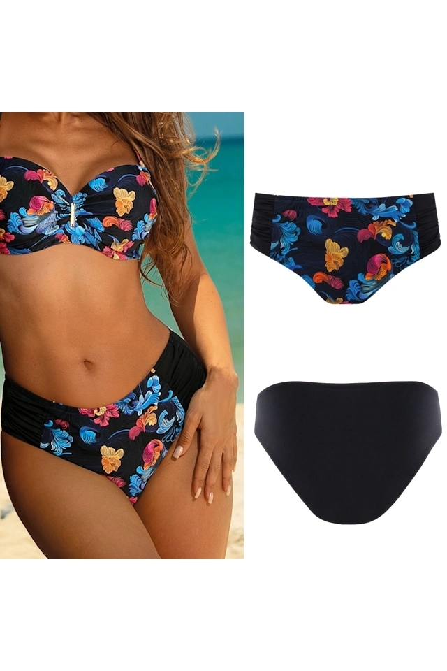 Self 26 Lady 11 APN Pandora czerń multi figi marszczone  do stroju kąpielowego 896PN14/G