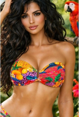 Self 26 831CB2/G Cuba fruit bandeau biustonosz do stroju kąpielowego
