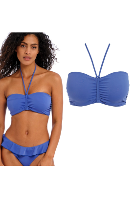 Freya Jewel Cove plain azure bandeau biustonosz do stroju kąpielowego