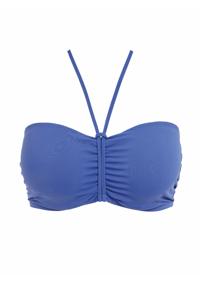 Freya Jewel Cove plain azure bandeau biustonosz do stroju kąpielowego