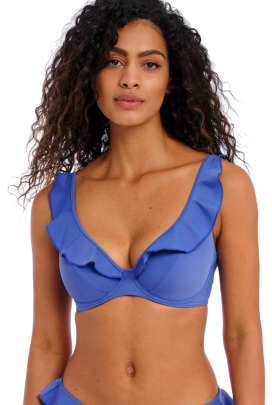 Freya Jewel Cove plain azure high apex biustonosz do stroju kąpielowego