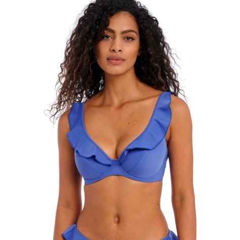 Freya Jewel Cove plain azure high apex biustonosz do stroju kąpielowego