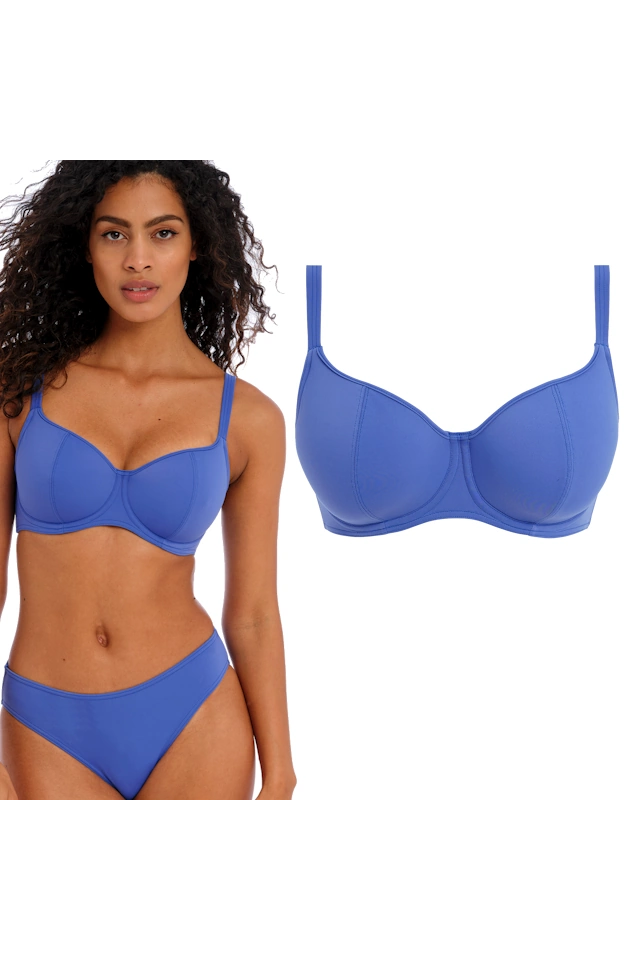 Freya Jewel Cove plain azure sweetheart biustonosz do stroju kąpielowego