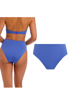 Freya Jewel Cove plain azure figi high waist majtki do stroju kąpielowego