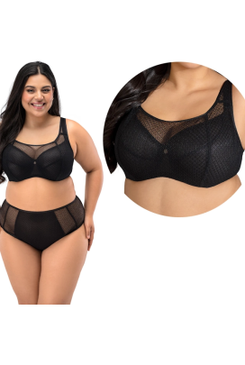 Nessa Georgia czarny biustonosz soft top