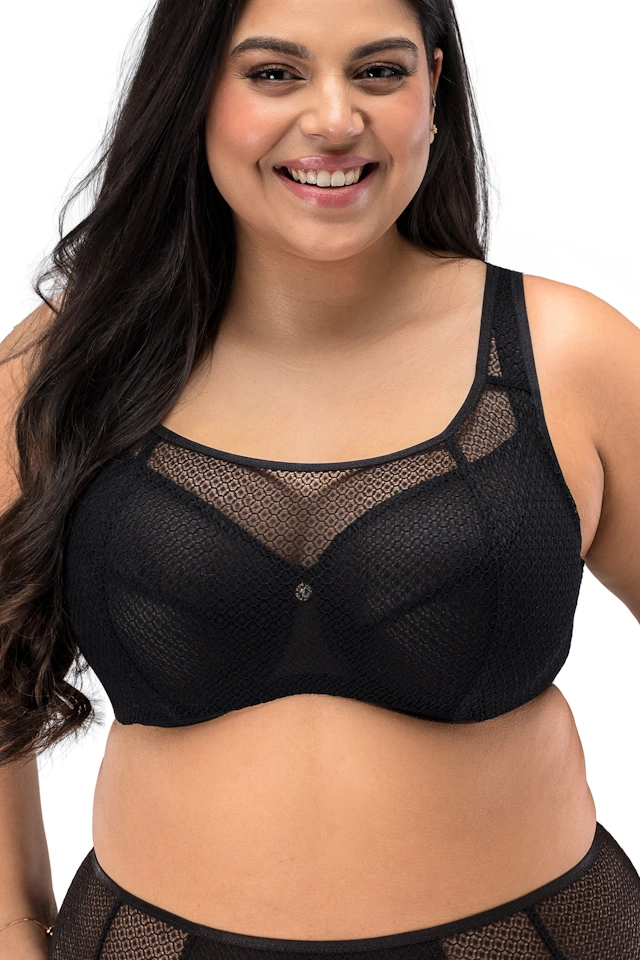 Nessa Georgia czarny biustonosz soft top