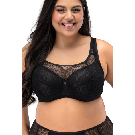 Nessa Georgia czarny biustonosz soft top