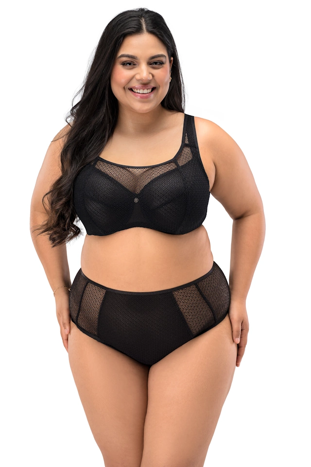 Nessa Georgia czarny biustonosz soft top