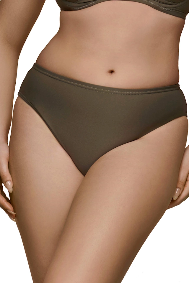 Dalia Olive oliwkowy figi midi do stroju kąpielowego