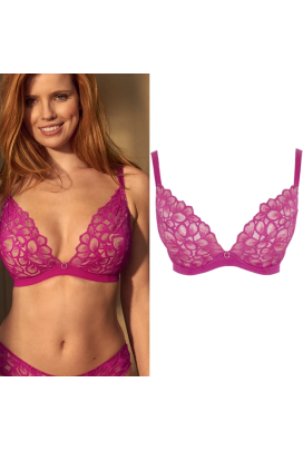 Panache Allure magenta biustonosz demi plunge soft