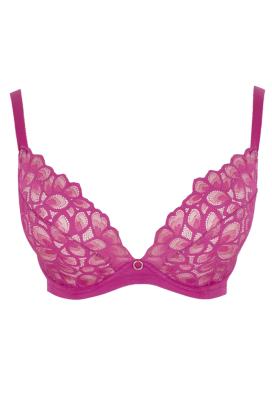 Panache Allure magenta biustonosz demi plunge soft