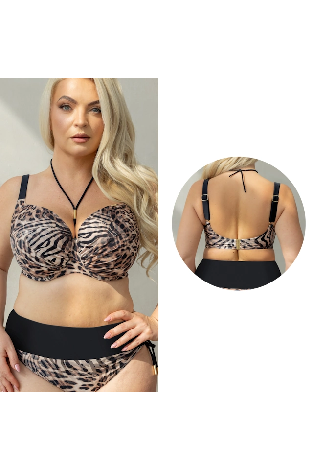 KrisLine Maui panther soft roma biustonosz do stroju kąpielowego
