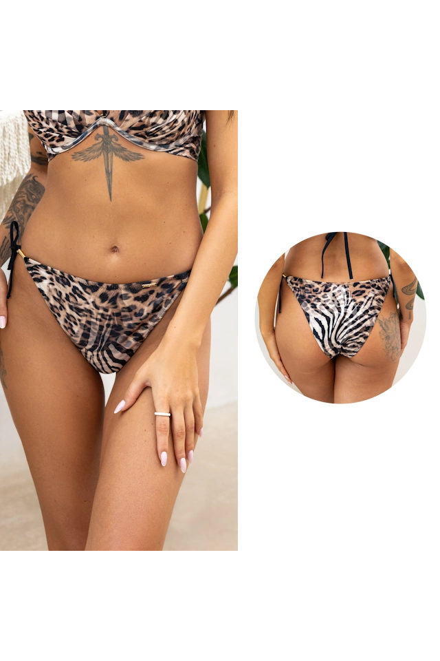 KrisLine Maui panther figi bikini do stroju kąpielowego
