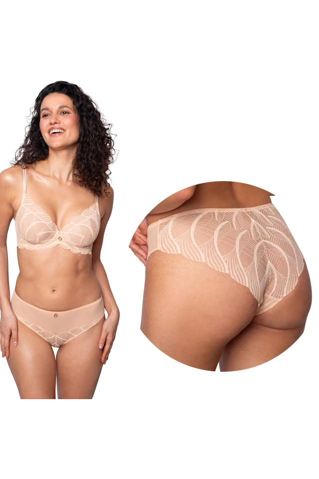 Agio 6350 brżowe figi do biustonosza 9354