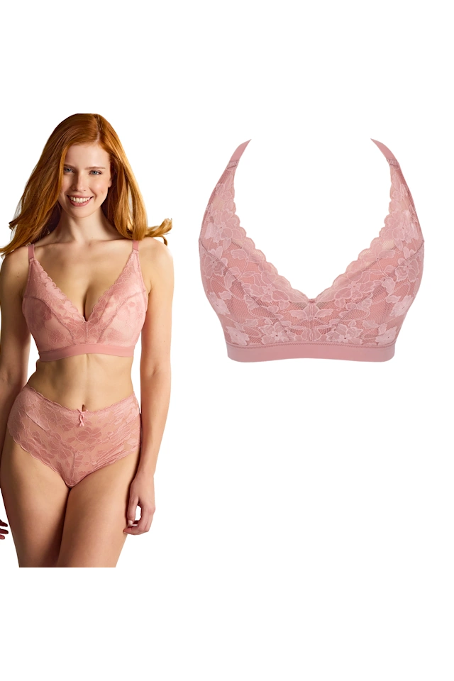 Panache Amour rose pink bez fiszbin biustonosz padded
