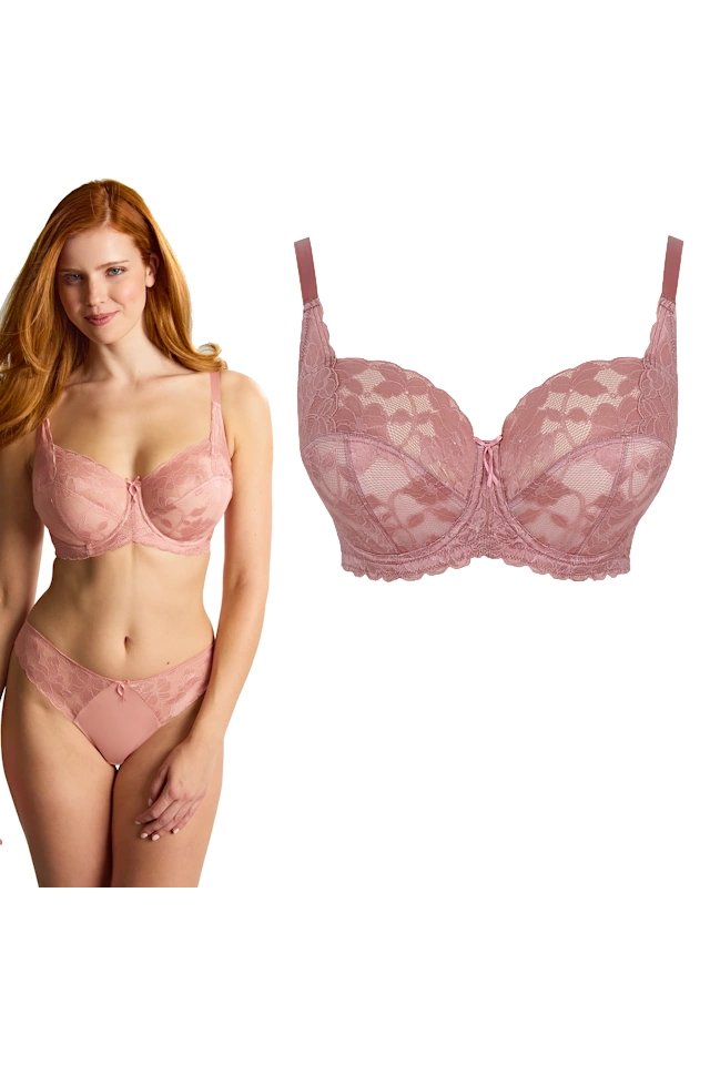 Panache Amour rose pink biustonosz full cup soft
