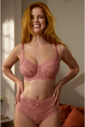 Panache Amour rose pink biustonosz full cup soft