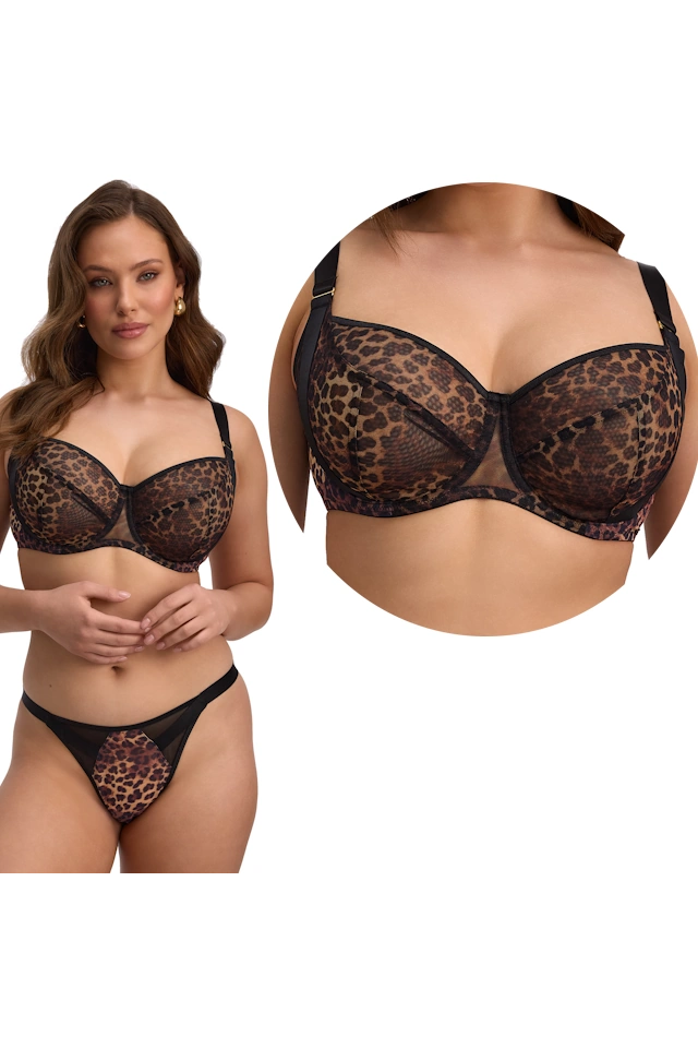 Ewa Bien Pryma leopard B161 biustonosz soft