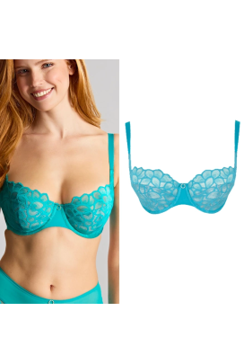 Panache Allure turquoise biustonosz soft balcony