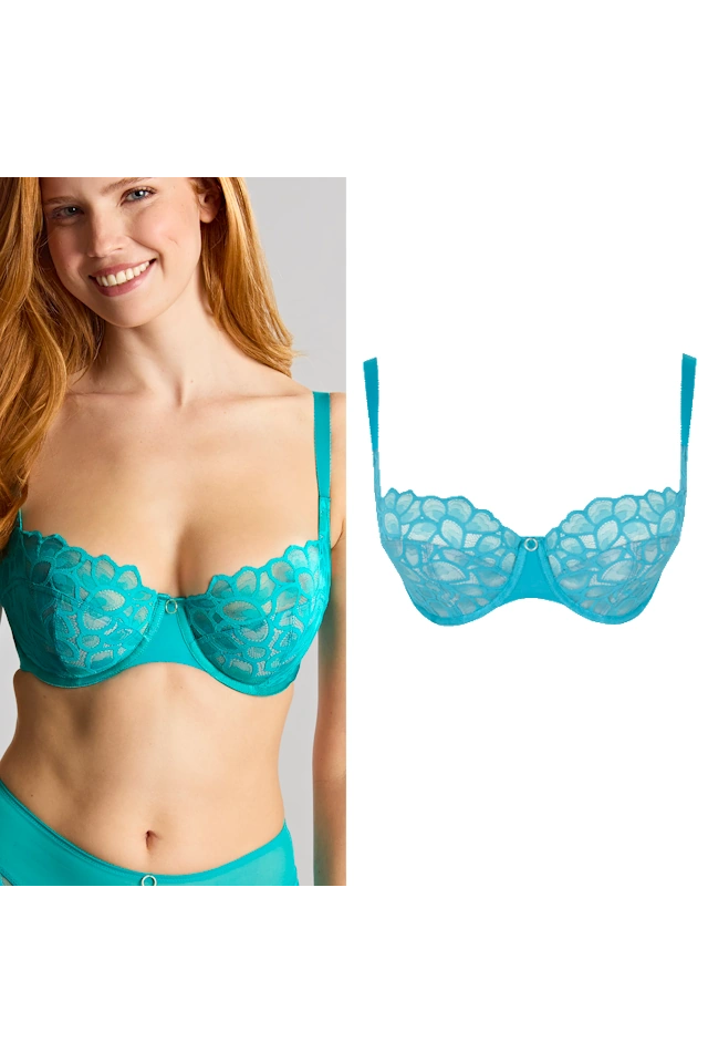 Panache Allure turquoise biustonosz soft balcony